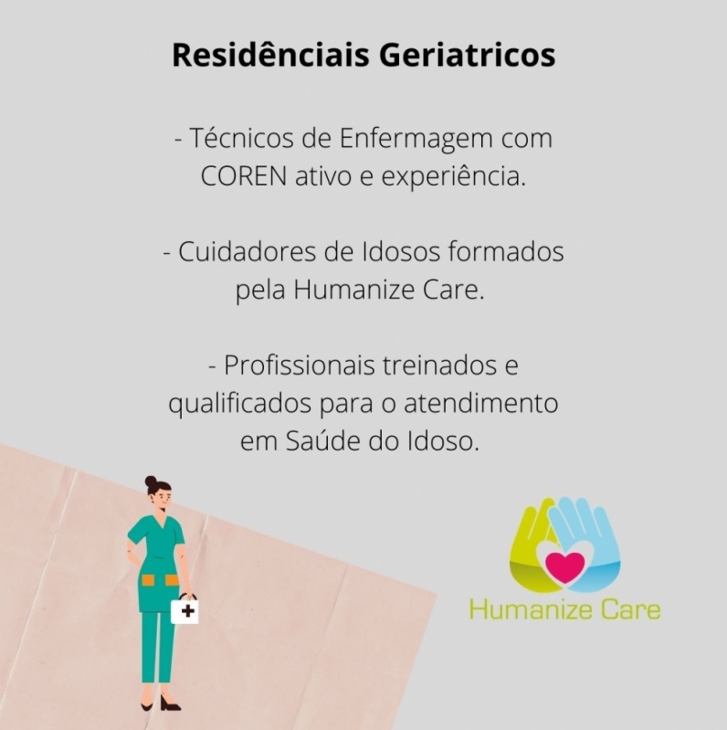 Serviços de Enfermagem para Residenciais Geriátricos São Leopoldo - Serviço de Enfermagem